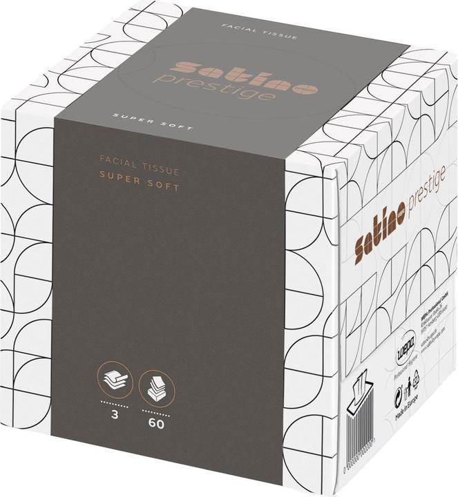 Actual product image Wepa Satino by prestige cosmetic tissues in the cube box I Premium I supersoft I skin-friendly I Gro