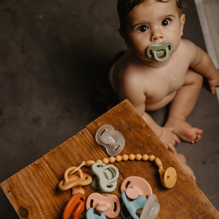 Actual product image Suavinex Silicone dummy chain mustard