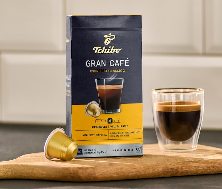 Actual product image Tchibo Gran Café Espresso Forte (100 x Port.)