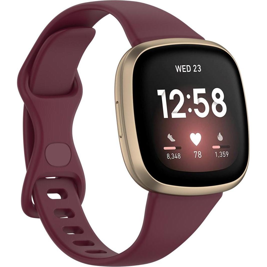 König Design Sport Ersatz Armband für Fitbit Versa 3 Silikon Band Loop Uhrenarmband Small Neu (Versa 3), Uhrenarmband, R...