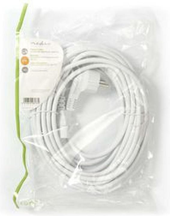 Actual product image Nedis CEGP10000WT100 Mains cable Schuko plug, angled - IEC-320-C13 10 m White (10 m)