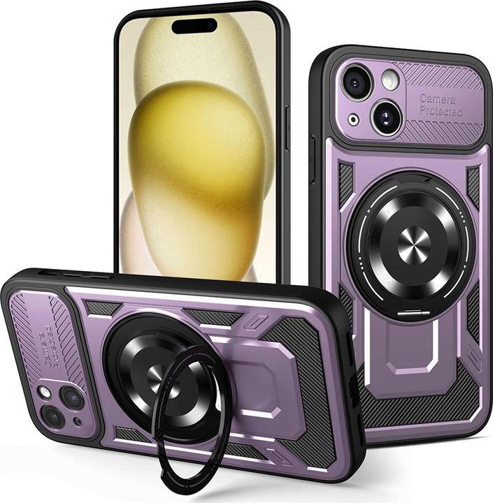 Actual product image Techsuit - RuggedCam - iPhone 15 Plus - Purple (Apple iPhone 15 Plus)