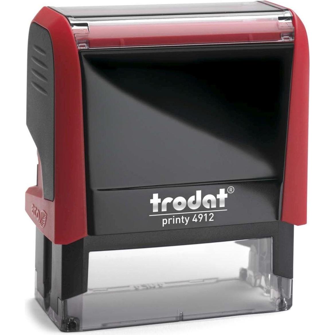Trodat, Stempel, Textstempel mit Gutschein 4912 5-zeilig rot