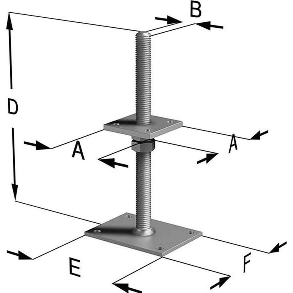 Simpson Sst, Baubeschläge + Holzverbinder, Stützenfuss (Stützenfuss)