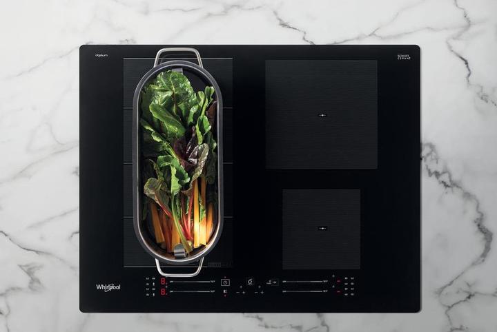 Produktbild Whirlpool Induktionskochfeld WF S7560 NE 60 cm, 1 FlexiSlide, Booster, Schwarz