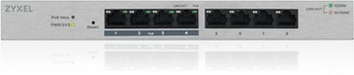 Produktbild Zyxel GS1200-8HP: 8Port-PoE+-Switch, V2 (8 Ports)