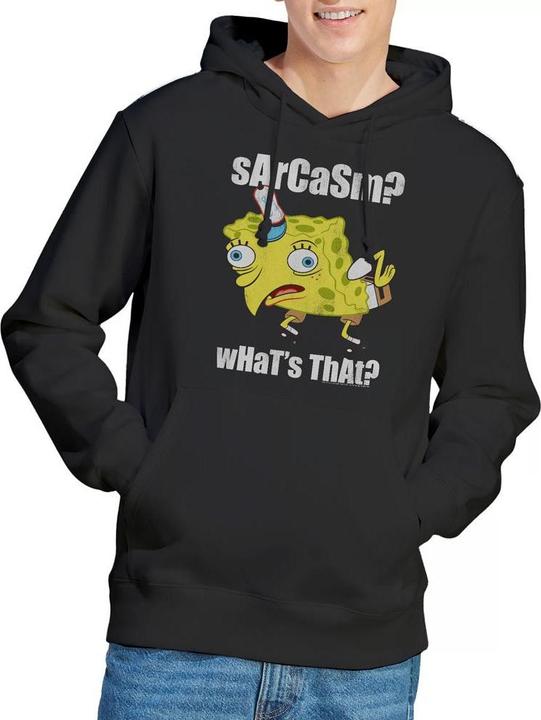 Image du produit Spongebob Squarepants - Sweat à capuche SARCASM MEME - Homme (XL)