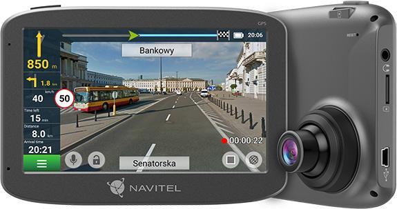 Navitel RE 5 DUAL Full HD Grey (Eingebautes Display, Bluetooth, Nachtsicht, Eingebautes Mikrofon, Full HD)