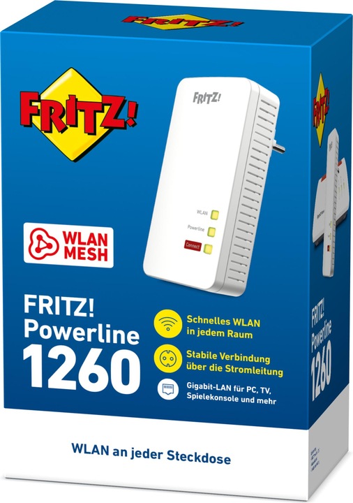Produktbild AVM FRITZ!Powerline 1260 (1200 Mbit/s)