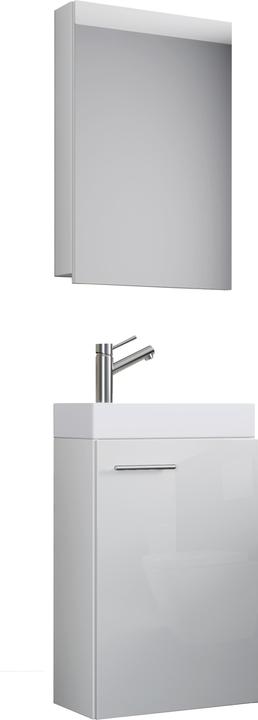 Actual product image VCM 3 pcs guest toilet wash place washbasin Slito mirror