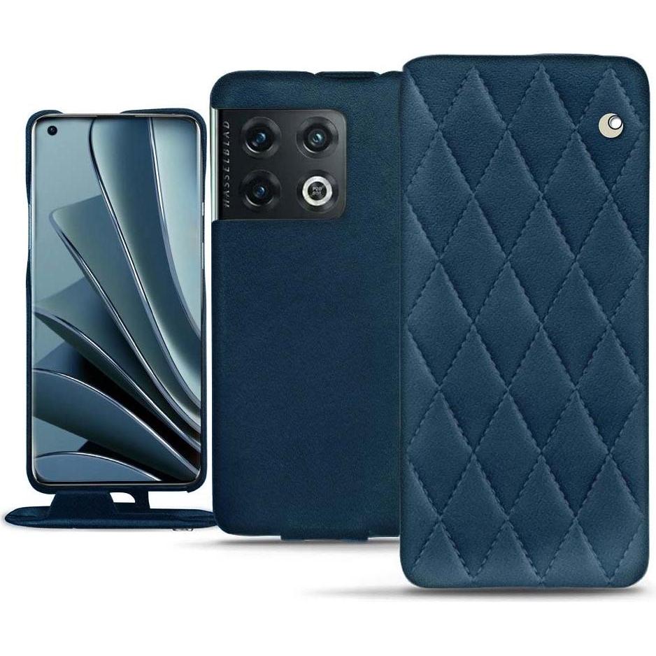 Noreve Lederschutzhülle vertikal (OnePlus 10 Pro), Smartphone Hülle, Blau