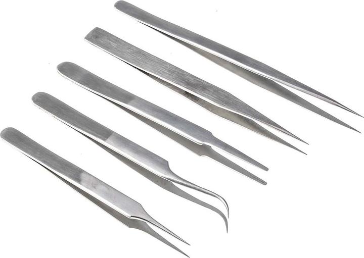 Actual product image RS PRO Kit of 5 tweezers