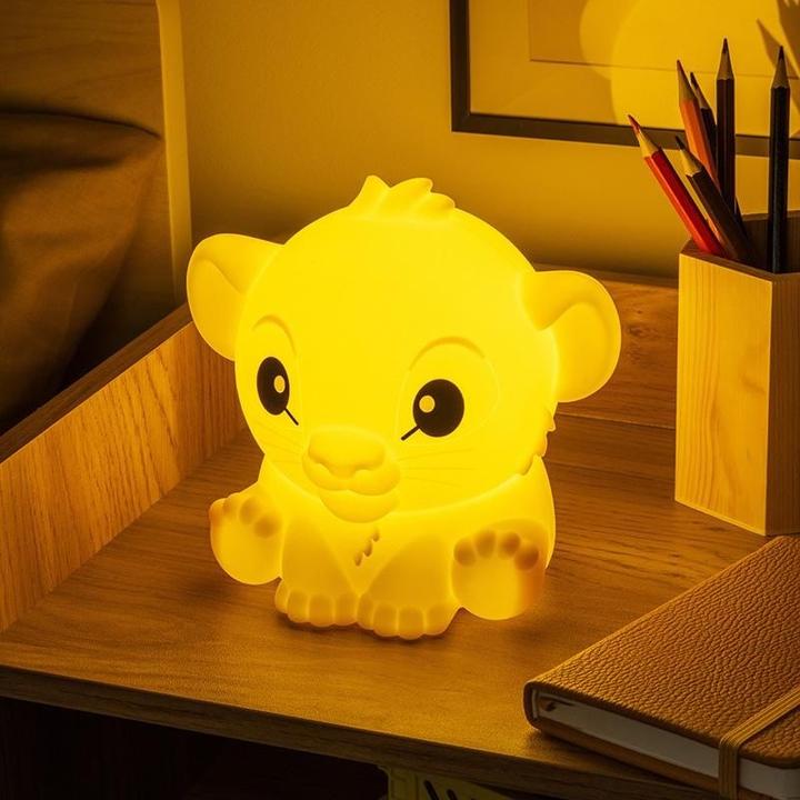 Actual product image Paladone Products Disney Squishy Glo silicone light The Lion King Simba 15 cm