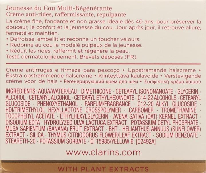 Produktbild Clarins Multi-Régénérante Anti-Age Halscreme Jeunesse Du Cou (50 ml, Tagescreme)