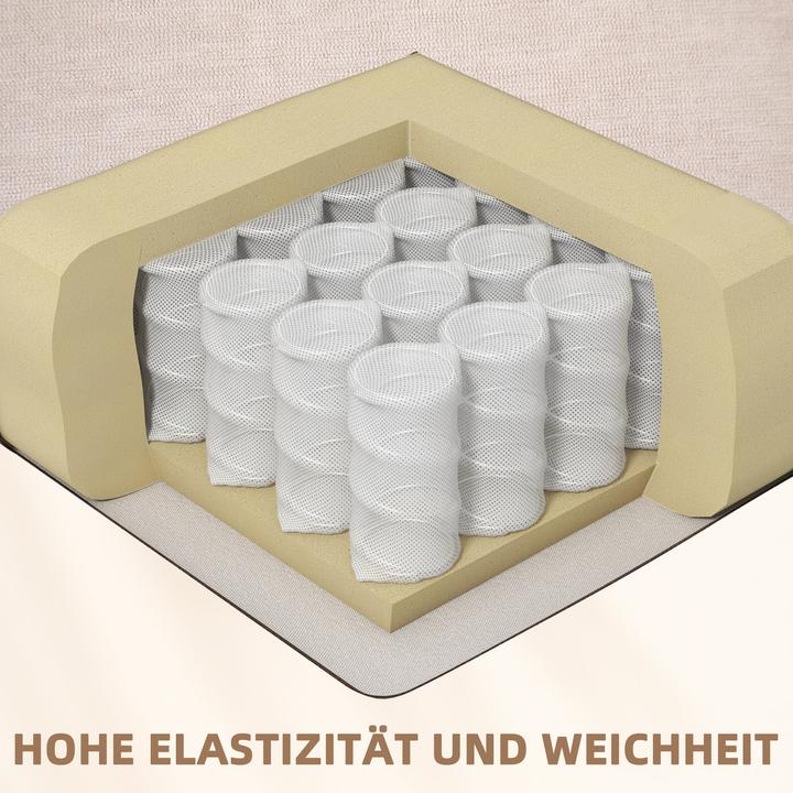 Image du produit Homcom Massagesessel Polyester, Schaumstoff Beige