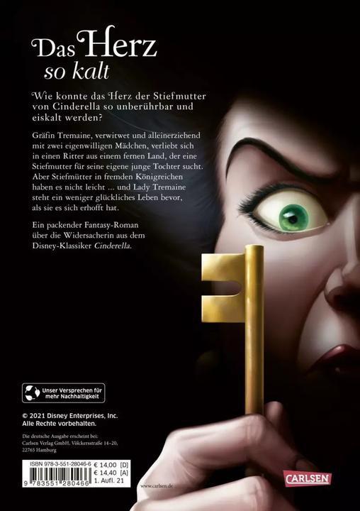 Immagine prodotto Disney - Villains 8: Il cuore così freddo (Cenerentola) (Ellen Kurtz, Walt Disney, Serena Valentino, Tedesco)