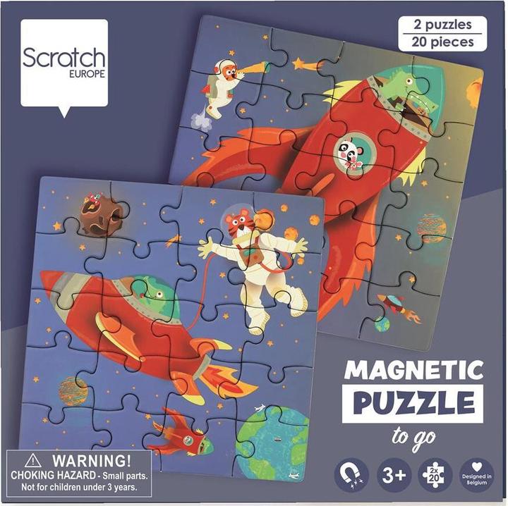 Produktbild Scratch Magnetpuzzle Weltall (20 Teile)