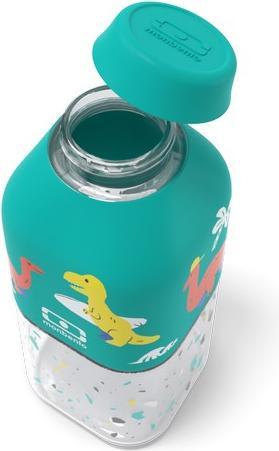 Actual product image Monbento Positive S-bottle, graphic blue dino (0.33 l)