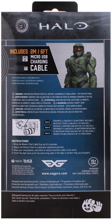 Produktbild Cable Guy Master Chief (Xbox 360, Xbox One S, Xbox Series X, PC, PS4, PS5)