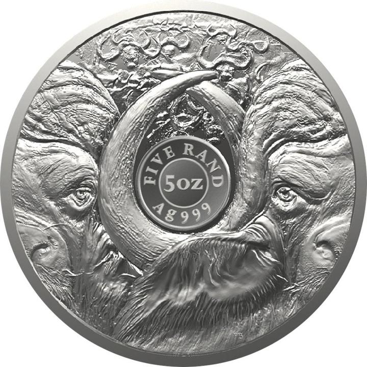 Produktbild South Africa Mint Silber Büffel 5 oz - Big Five Serie II - 2023 (1.00, 2023)
