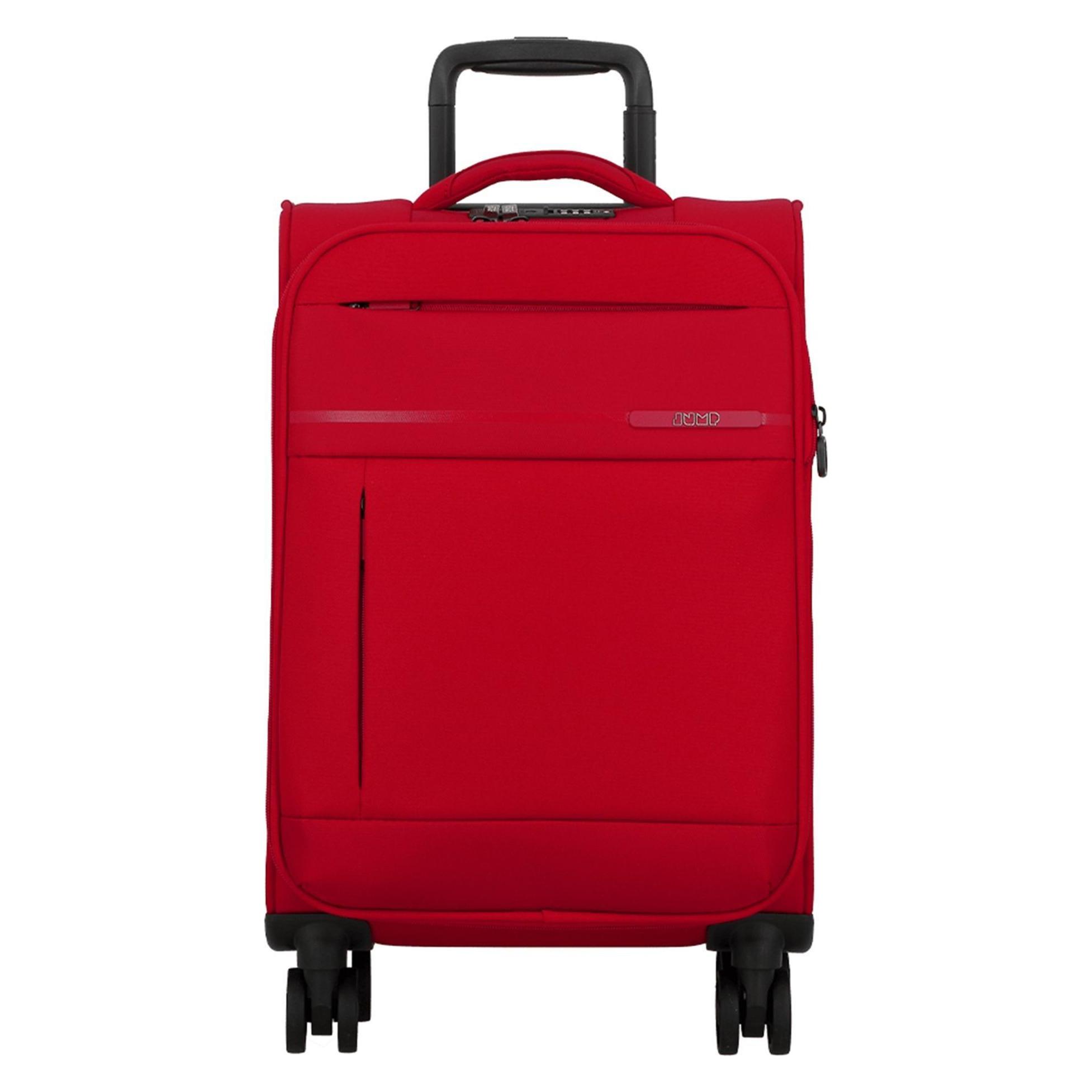 Jump, Koffer, Monthélys 4 Rollen Kabinentrolley 55 Cm Mit Dehnfalte, Rot, (32 l)