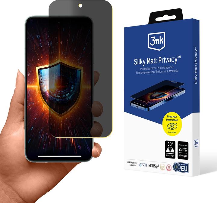 Actual product image 3MK Google Pixel 8 5G - Silky Matt Privacy (1 pcs., Realme 8 Pro 5G)