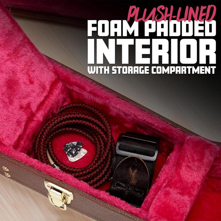 Produktbild Gator Cases GW-335-BROWN houten koffer voor semi-hollow gitaar (Gitarre)