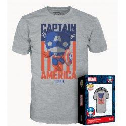 Produktbild Funko MARVEL - Captain America - T-Shirt POP (XL) (XL)