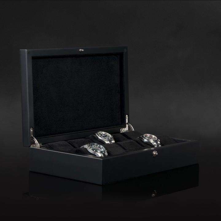 Produktbild Beco Uhrenbox Piano Silk 10 - Schwarz