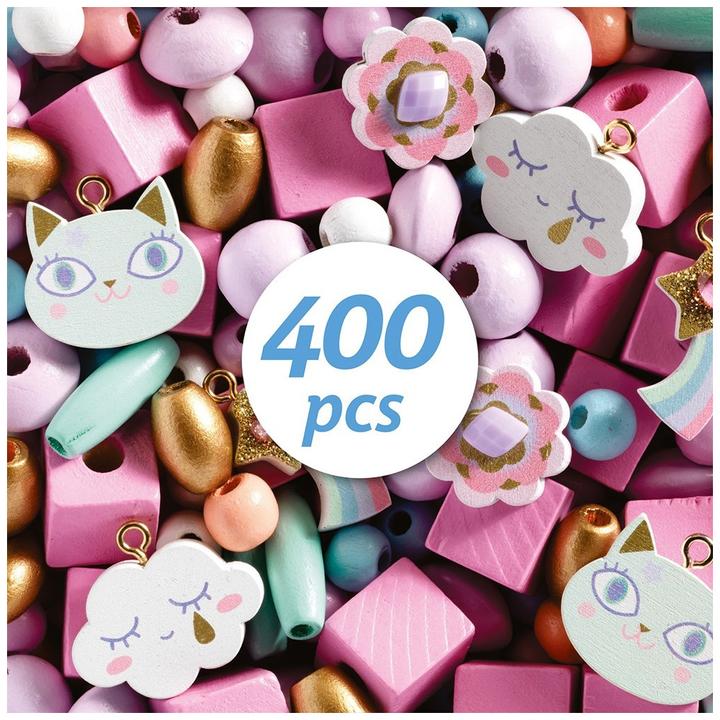 Image du produit Djeco Perles en bois arc-en-ciel