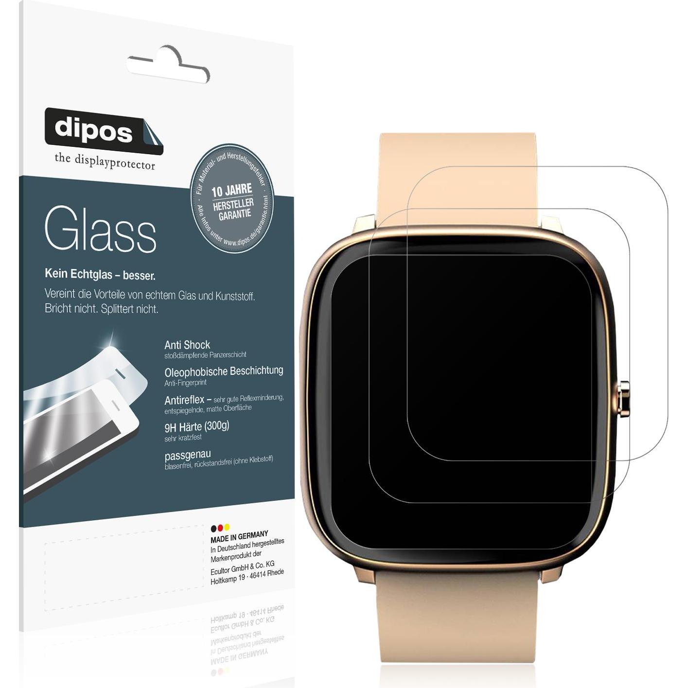 Dipos Displayschutz Anti-Shock, Smartwatch Schutzfolie, Transparent