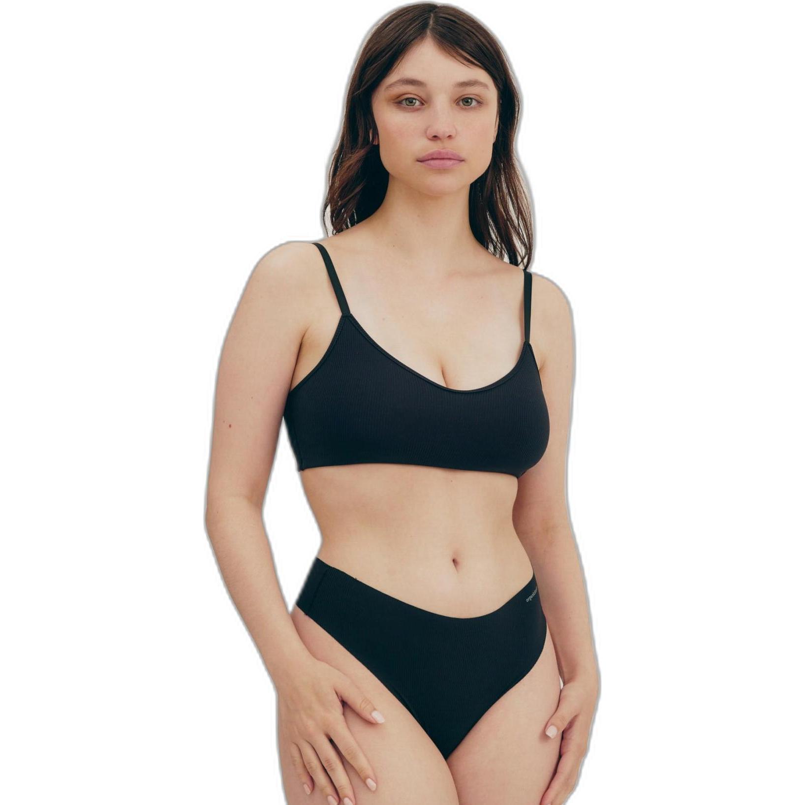 Organic, Damen, Unterhosen, höchen für damen baic naked rib, Schwarz, (S)