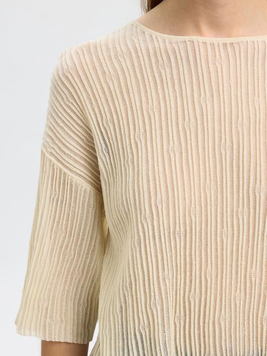 Actual product image Selected Femme Baumwollmix Strickoberteil (XS)