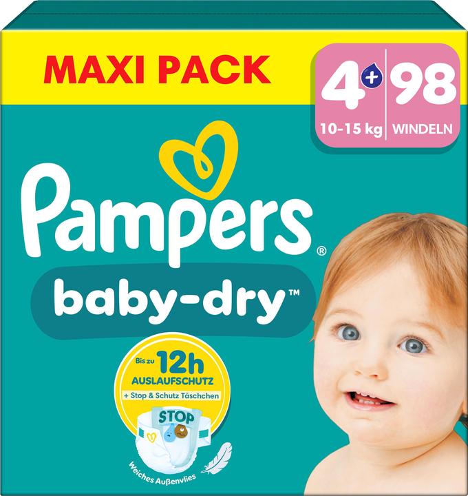 Productafbeelding Pampers Baby-Dry (Maat 4+., Halfjaarlijks pakket, 98 Stuk)