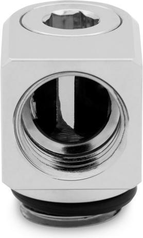 Produktbild EKWB EK-Torque Micro Adapter 90 Grad G1/4 Zoll AG auf G1/4 Zoll IG - drehbar, nickel