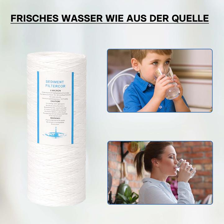 Actual product image Naturewater PPW-10A 10" Big Blue cotton thread filter water filter replacement