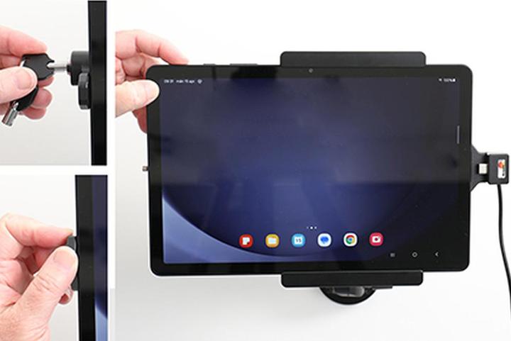 Image du produit Brodit Support actif Galaxy Tab A9+ USB verrouillable