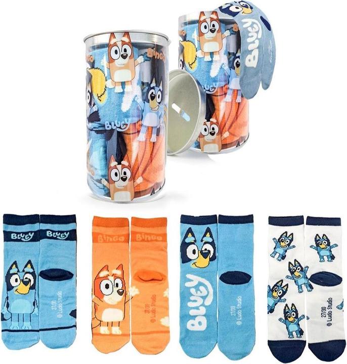 Actual product image Bluey Socken Bunt (27 - 30)
