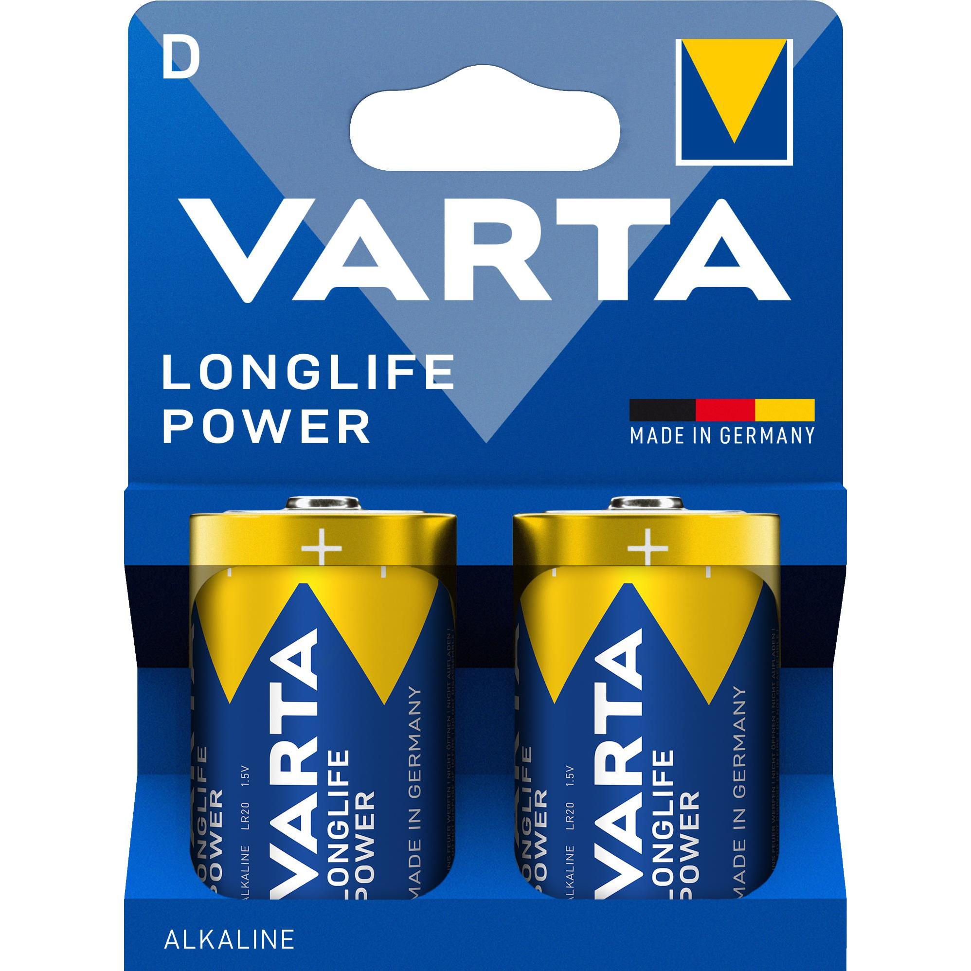 Varta LONGLIFE Power (2 pz., D / LR20 / Mono / R20, 16500 mAh), Batterie + pile