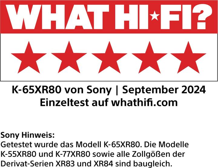 Image du produit Sony K55XR8APAEP (55", Bravia 8A, OLED, 4K, 2025)