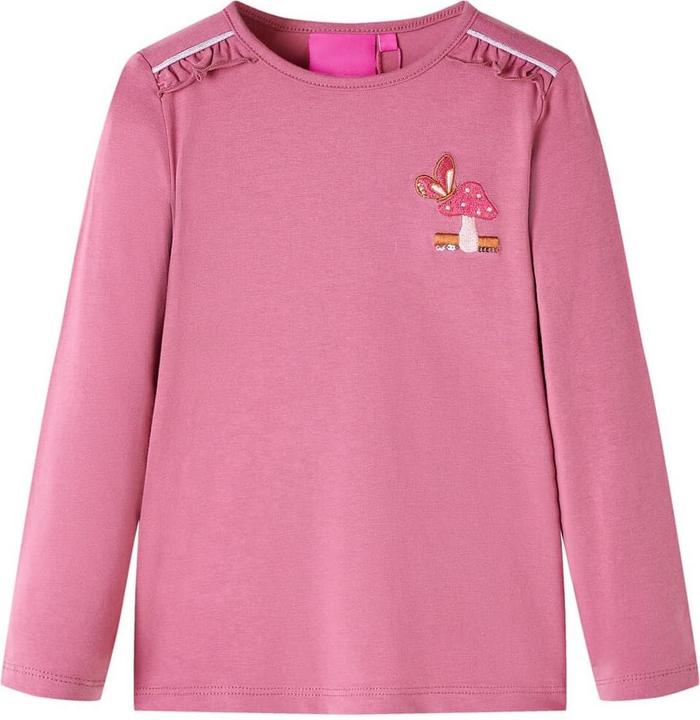 Immagine prodotto vidaXL Camicia da bambino a maniche lunghe rosa lampone 92,Materiale: 95 % cotone (92)