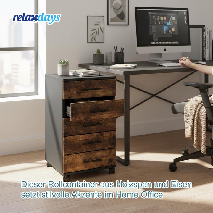 Produktbild Relaxdays Rollcontainer (40 x 40 x 69 cm)