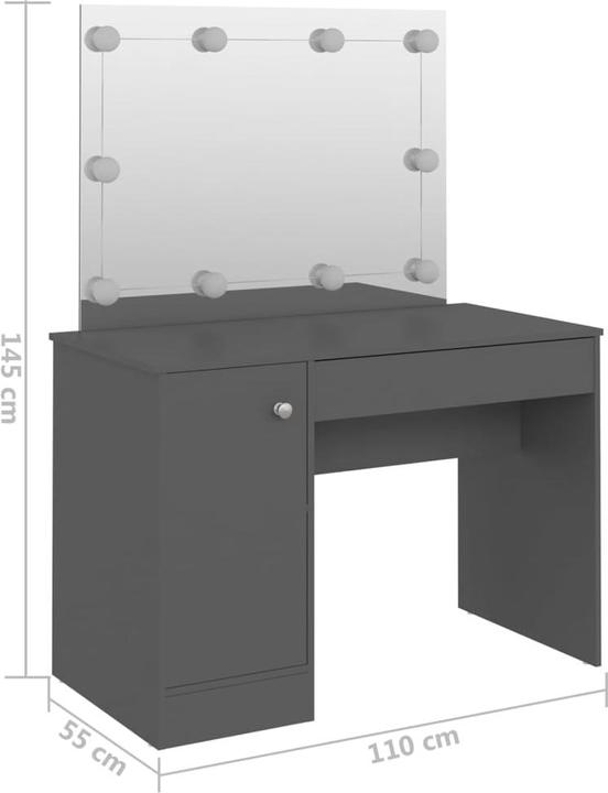 Image du produit vidaXL Schminktisch (110 x 55 x 55 cm)