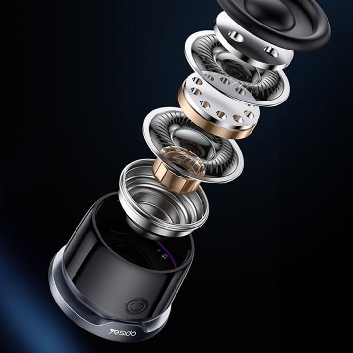 Actual product image Yesido BT Speaker YSW32, 3W, RGB, Black