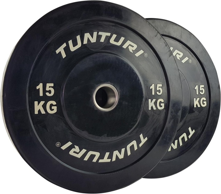Actual product image Tunturi Bumper Plate Hantelscheiben 50 mm 15 kg (1 x 15 kg)