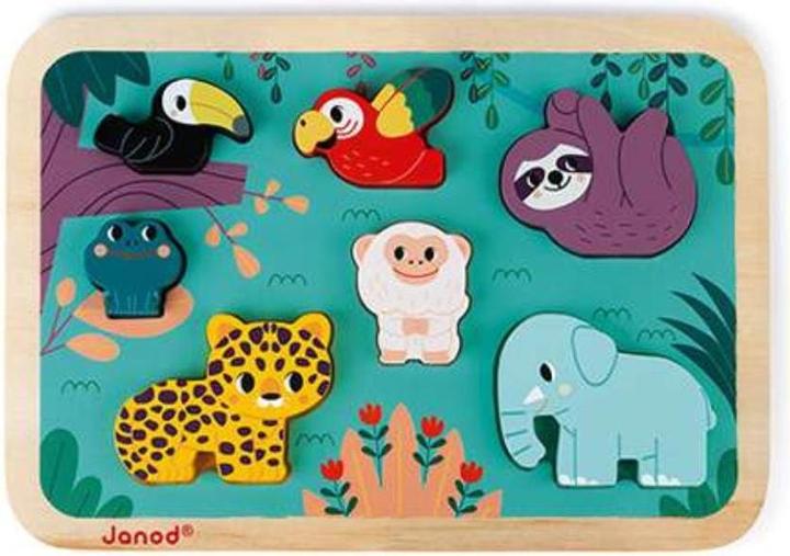 Image du produit Janod WWF Puzzle Jungle 8psc (8 pièces)