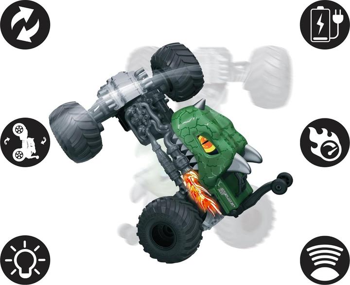 Image du produit Lexibook CROSSLANDER Dino - Véhicule télécommandé, rechargeable, essieu avant surélevé, effets lumineux