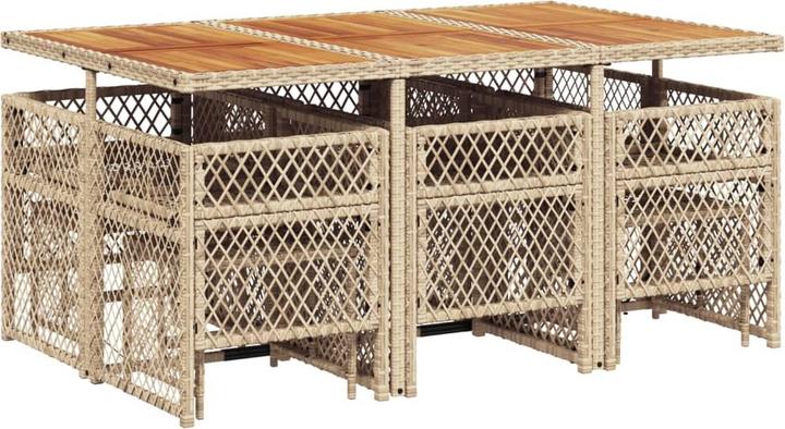 Produktbild vidaXL Garten Essgruppe (165 x 106 x 73 cm)