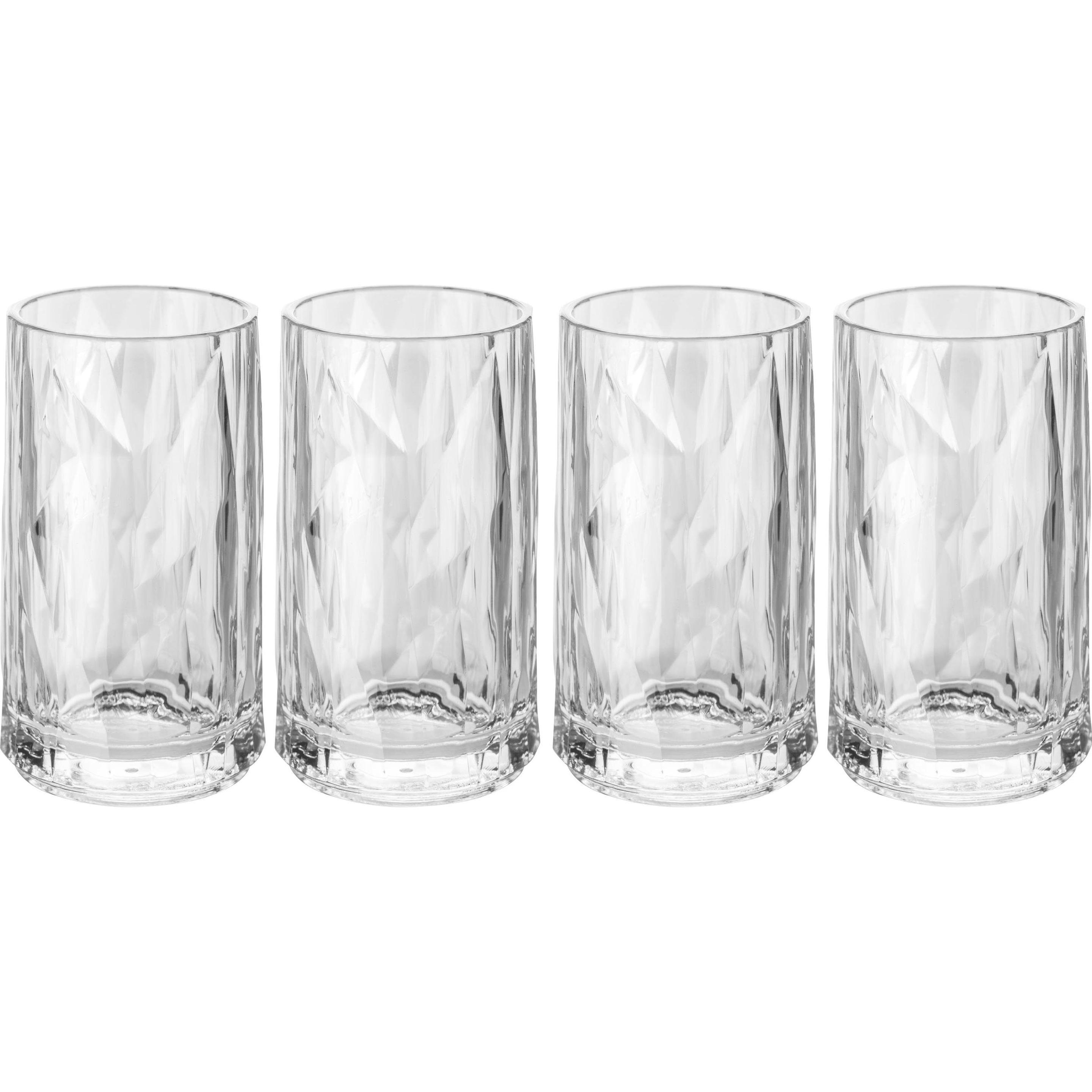 Koziol Schnapsglas Superglas Club No. 7, 40 ml, 4 Stück, Cocktailgläser, Transparent