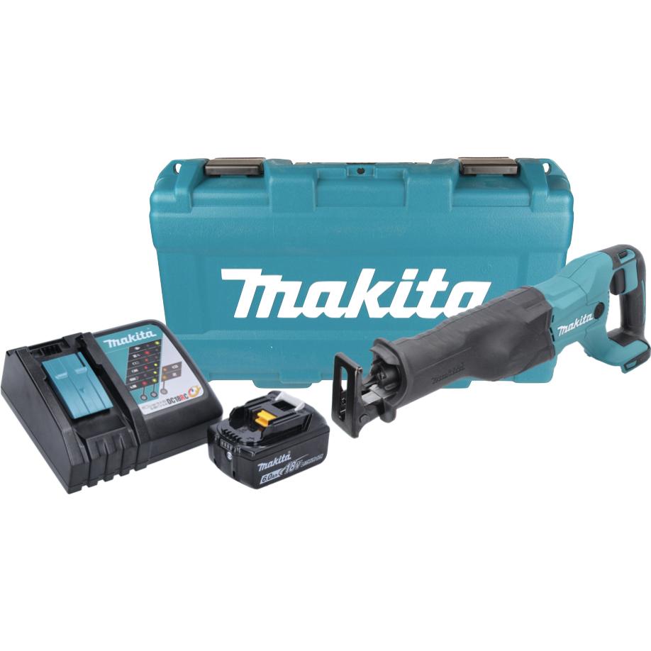 Thumbnail - Makita, Säbelsäge, DJR 186 RG1K Akku Reciprosäge Säbelsäge 18 V + 1x Akku 6,0 Ah + Ladegerät + Koffer